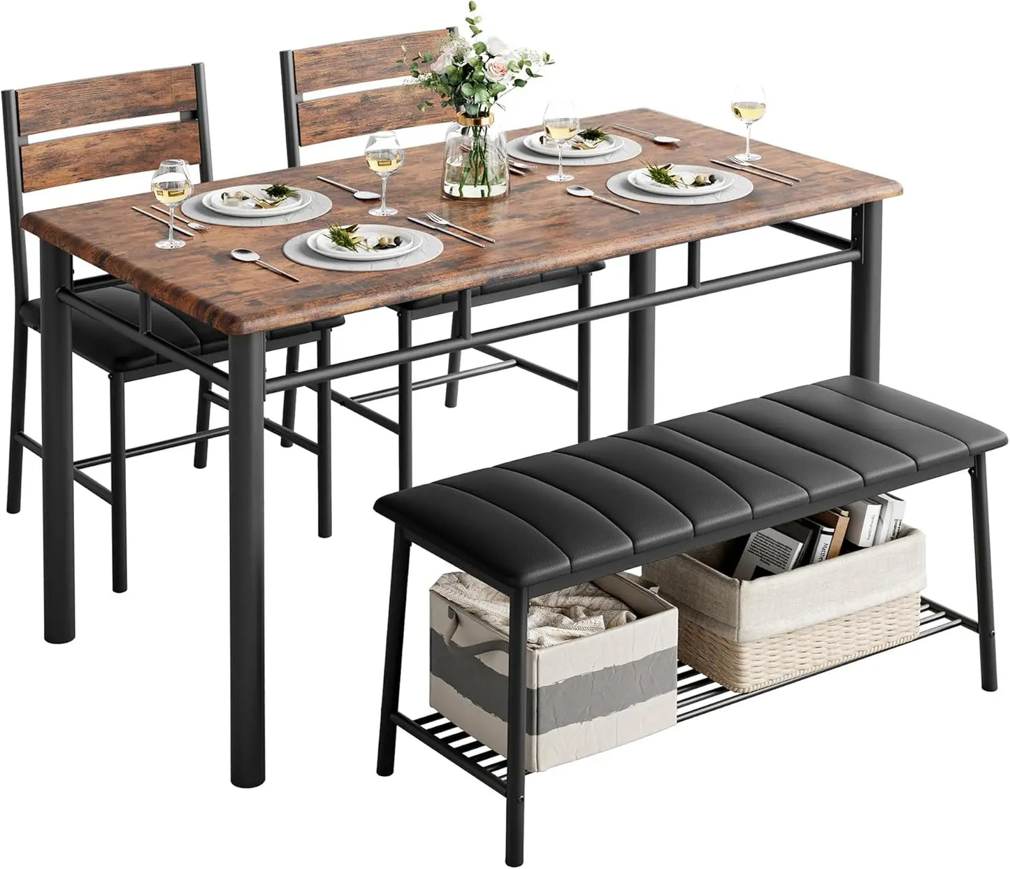 IRONCK Dining Table Set for 4
