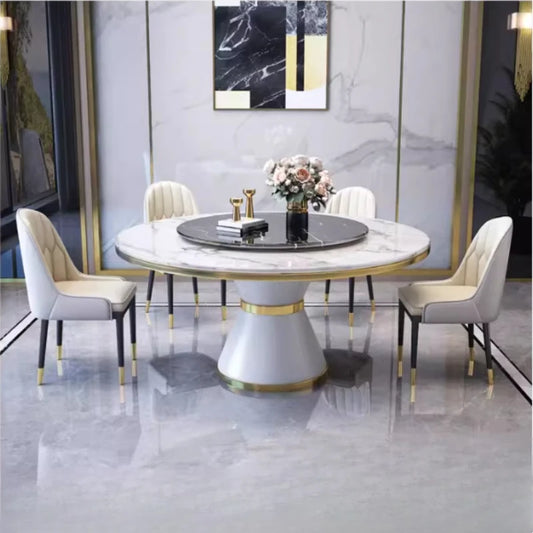 Modern Table and Chair Combination Round Table