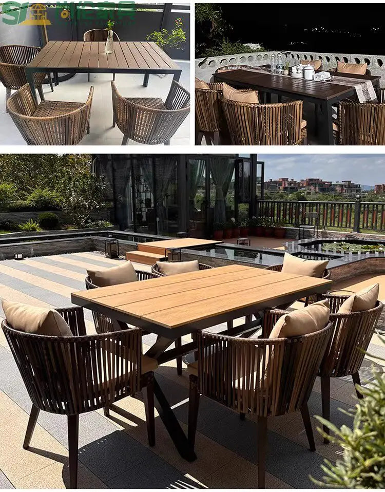 Wood Modern Garden Furniture Sets