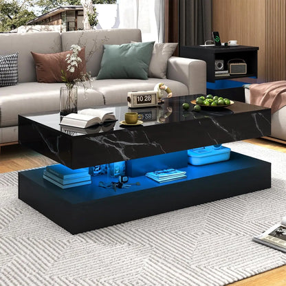 Modern Stylish Coffee Table with LED lights