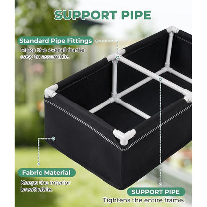 Fabric Garden Plant Bed Rectangular