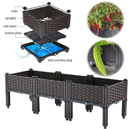 Plastic Raised Garden Bed with Legs