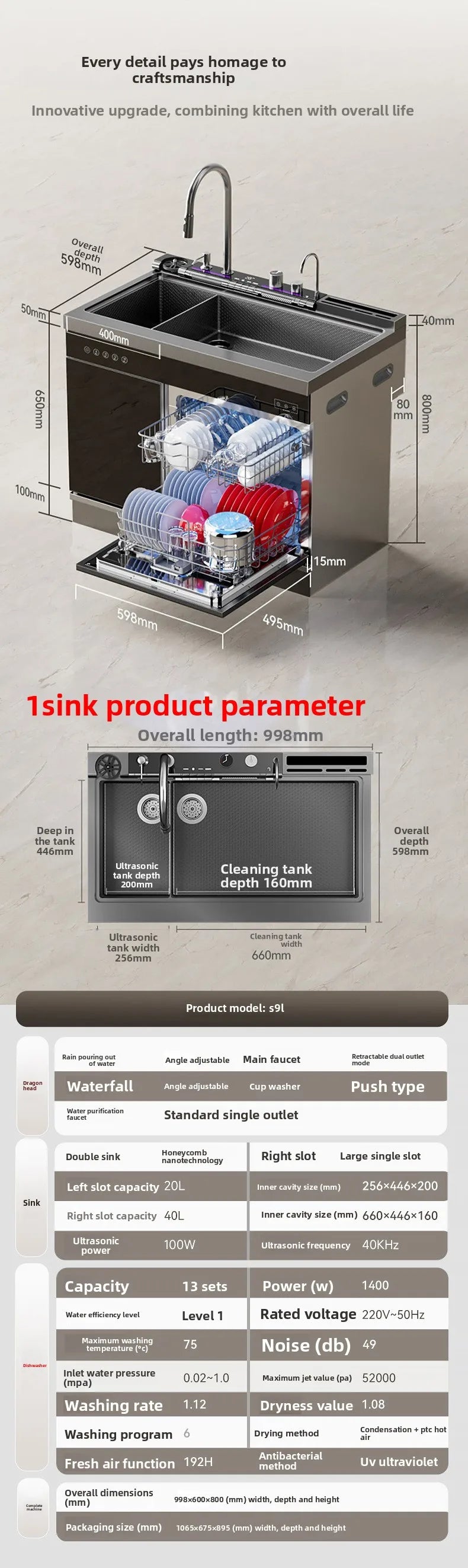 Sink Dishwasher All-in-one