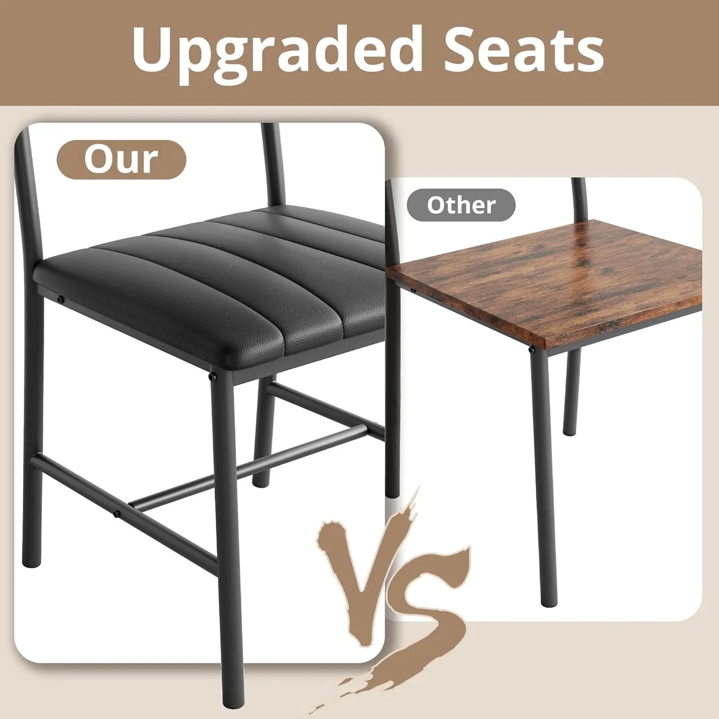 IRONCK Dining Table Set for 4