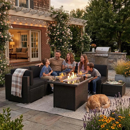 8 Pieces Patio Furniture Set