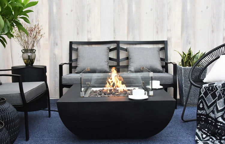 Modern Firepit Table Outdoor Gas Propane
