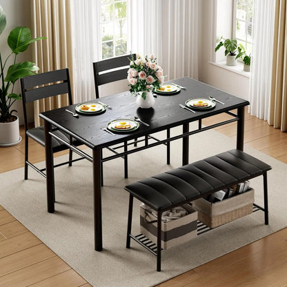 IRONCK Dining Table Set for 4