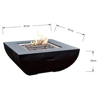 Modern Firepit Table Outdoor Gas Propane