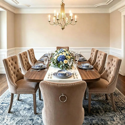 Modern Rectangular Walnut Dining Table