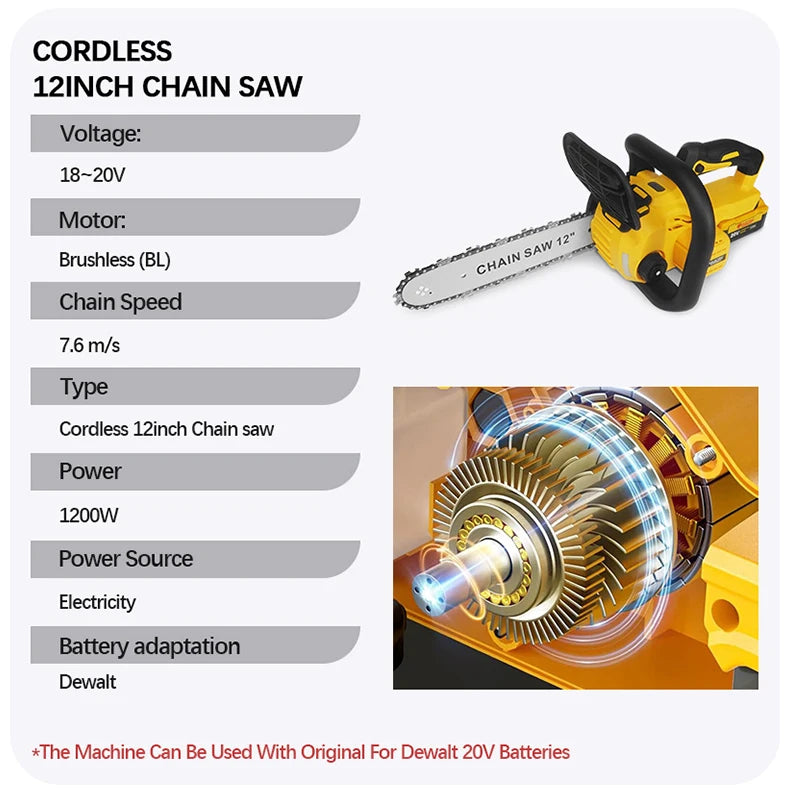 12 Inch Brushless Electric ChainSaw