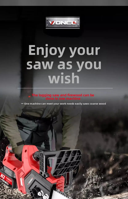 Cordless chainsaw household