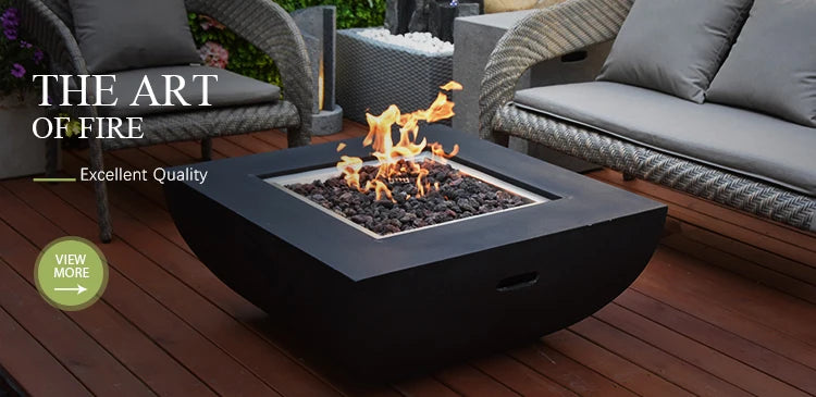Modern Firepit Table Outdoor Gas Propane