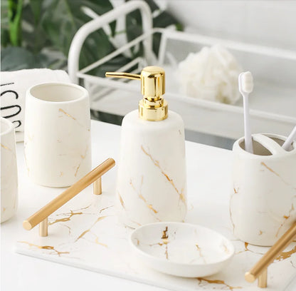 Ceramic Toiletries Bathroom Set