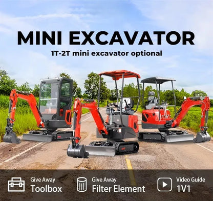 VOTE Free Shipping Mini Excavator