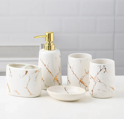 Ceramic Toiletries Bathroom Set