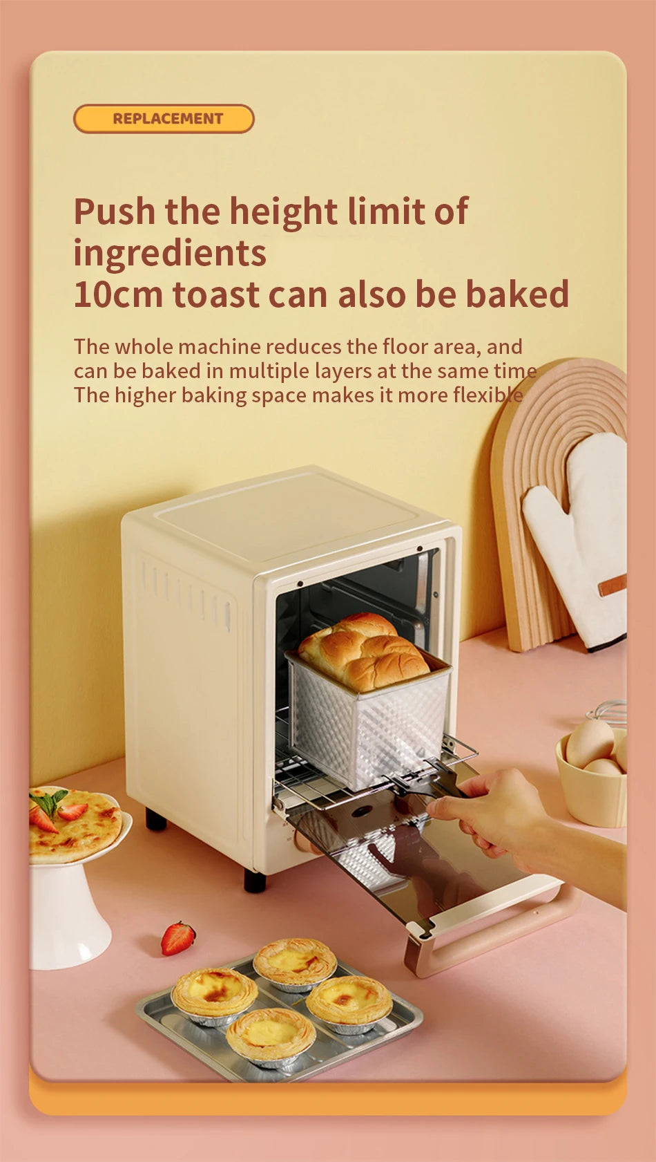 12L Mini Vertical Electric Oven