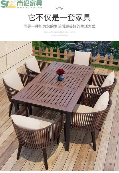 Wood Modern Garden Furniture Sets