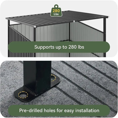 6x6T Outdoor Shed Grill Shed