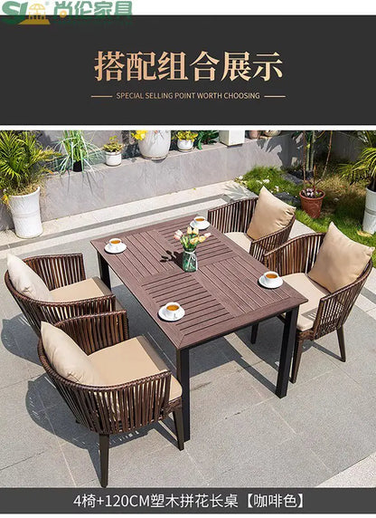 Wood Modern Garden Furniture Sets