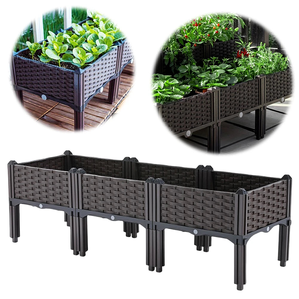 Plastic Raised Garden Bed with Legs