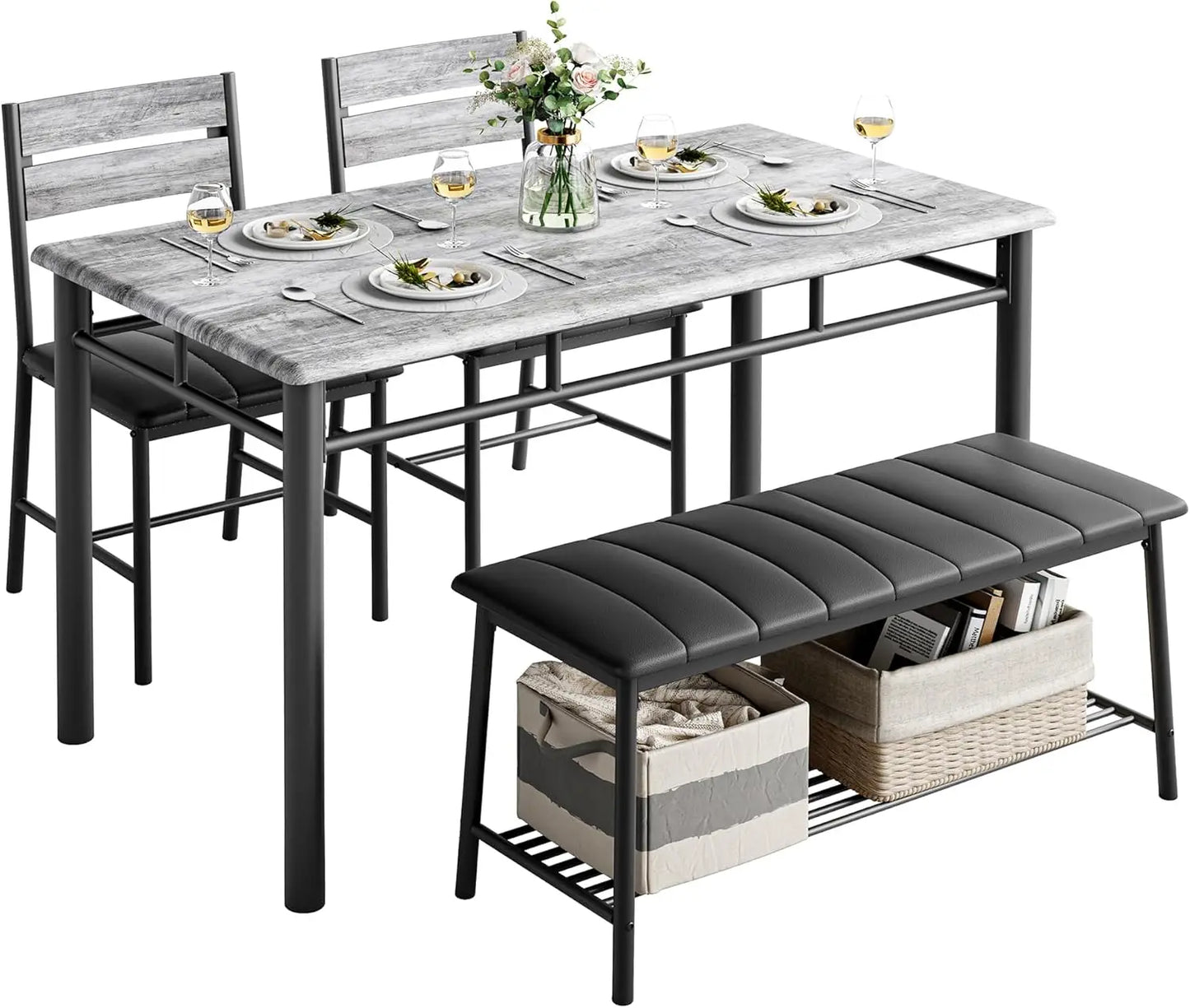 IRONCK Dining Table Set for 4