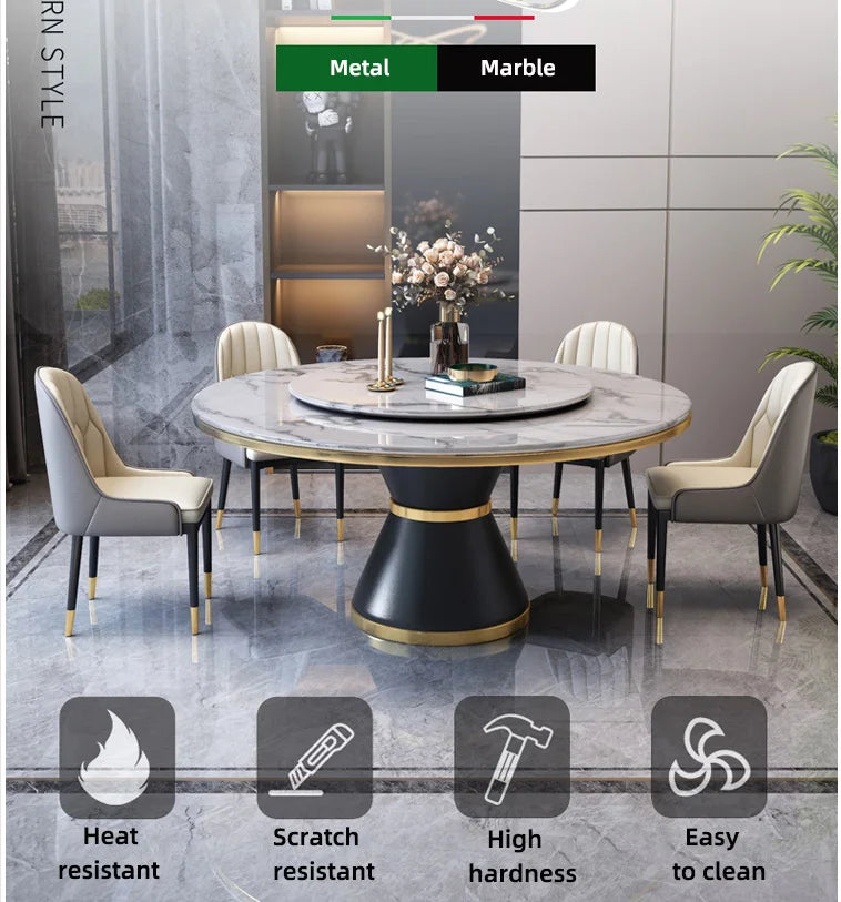 Luxury Dining Table 8 Chairs, Dining Rooms