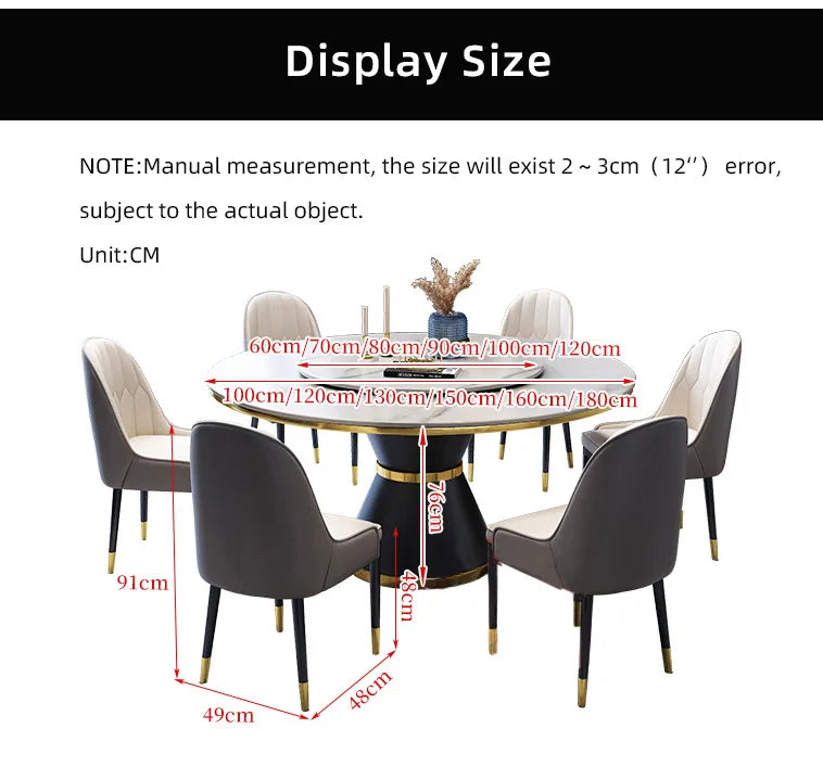 Luxury Dining Table 8 Chairs, Dining Rooms