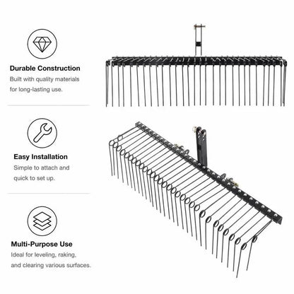 72 Inch Tractor Landscape Rake