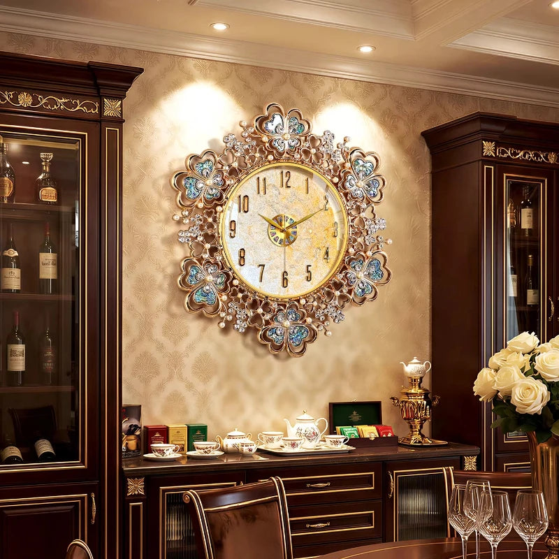 European Shell Wall Clock Luxury