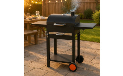 Wheeled Charcoal Barbecue Grill Domed Lid