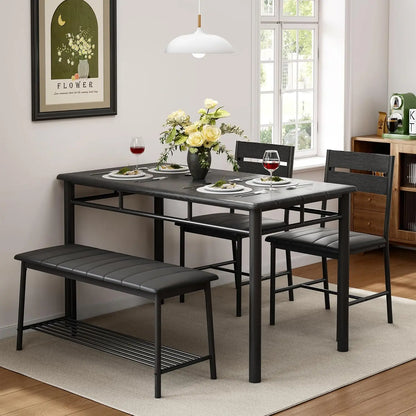 IRONCK Dining Table Set for 4